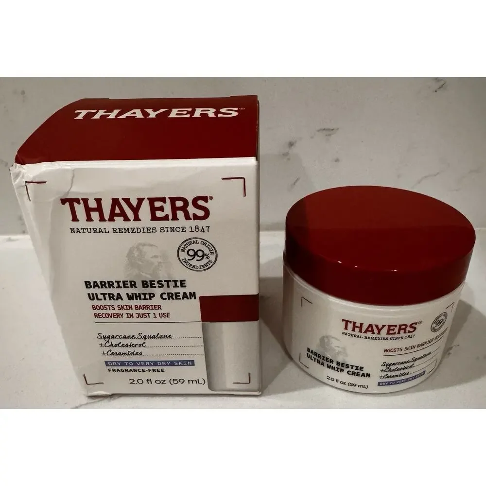 Lot Of 3- Thayers Barrier Bestie Ultra Whip Cream Fragrance-Free